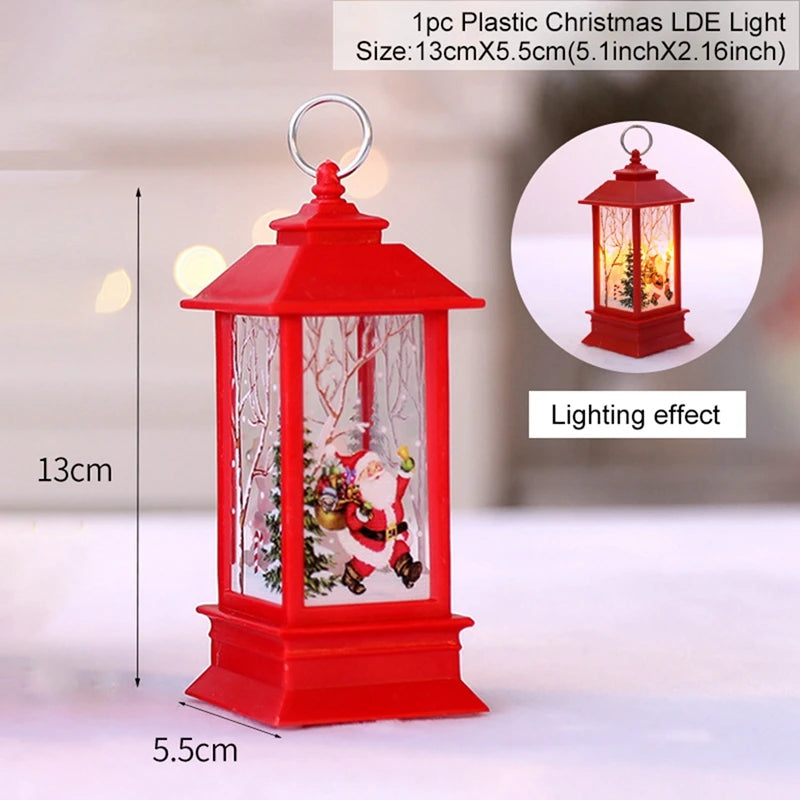 Christmas Lantern Light Decorations for Home Ornaments