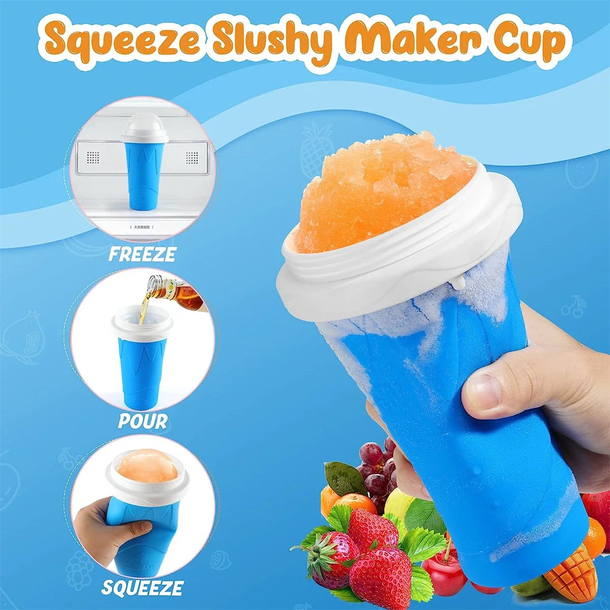 Homemade Smoothie Quick-Frozen Ice Cream Milkshake Bottle Portable Cups