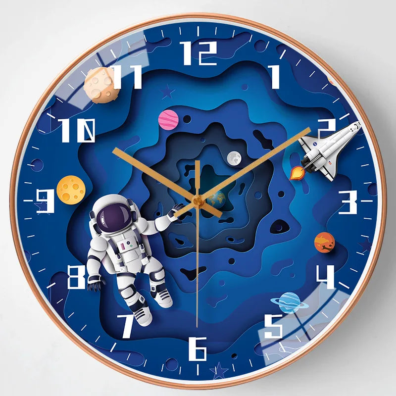 Kids Silent Wall Clock 20cm/8in