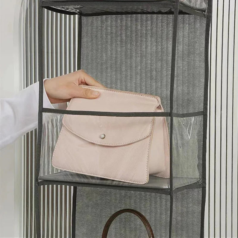 Toy Storage Household Wall Mounted Multifunctional Layered Storage Hanging Bag