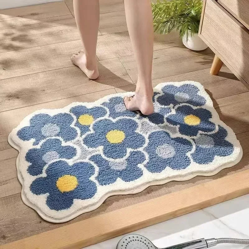 Cute Flower Bathroom Rug (40x60cm)