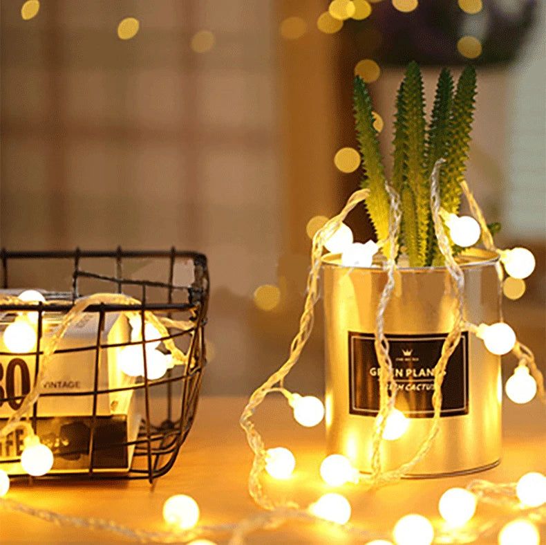 10M Small Ball Fairy Lights Globe String USB/Battery Operated for Indoor/Outdoor Decor