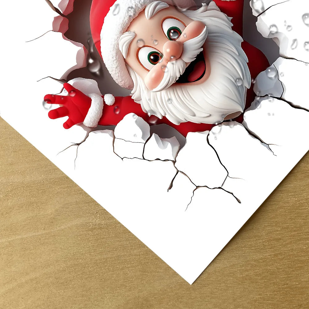 Christmas Santa Toilet Sticker Christmas Party Decoration Navidad Natal New Year Gift