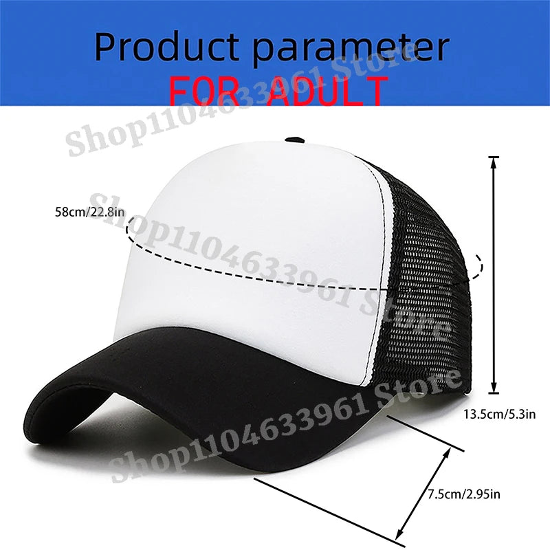 Baseball Caps Kawaii Anime Figures Hats Summer Outdoor Parent Child Gift