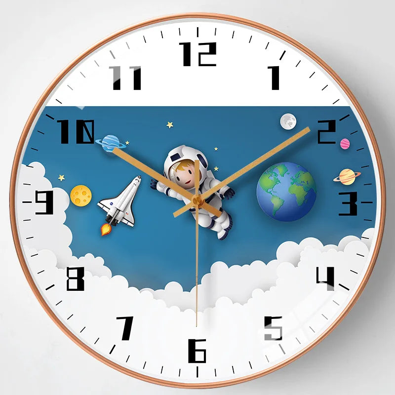 Kids Silent Wall Clock 20cm/8in