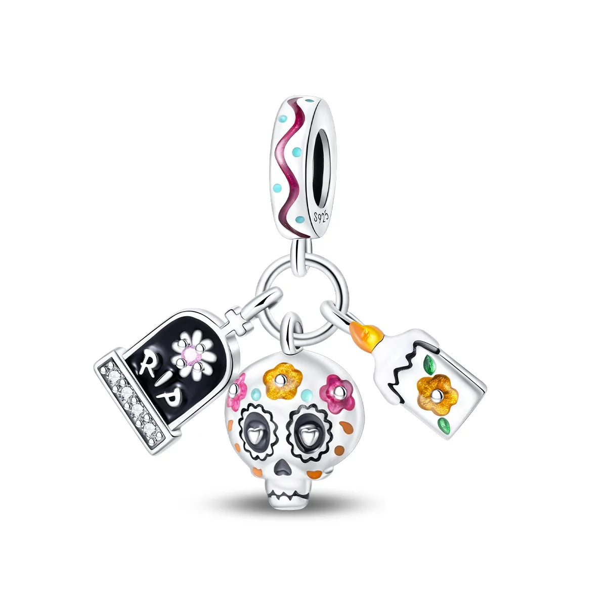 925 Silver Halloween Boutique Pendant Fit Original Bracelet Charm Necklace