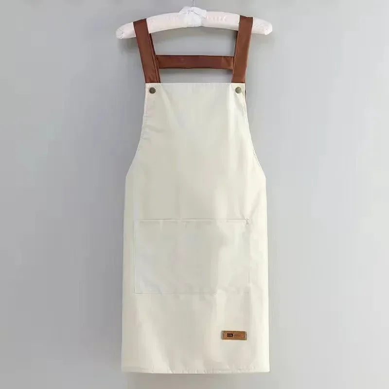 Waterproof and antifouling large pocket pastry work clothes apron