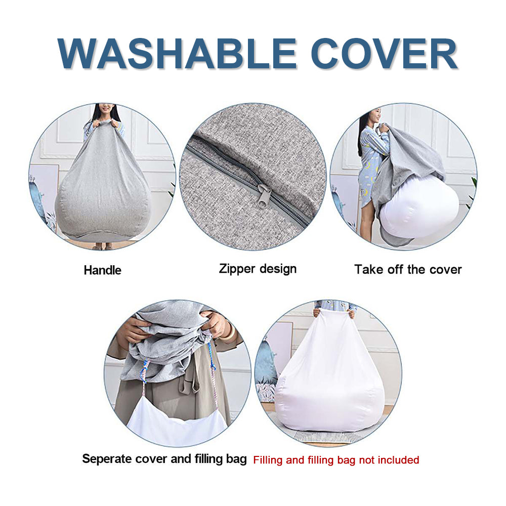 Lazy Sofa Cover Chairs Without Filler