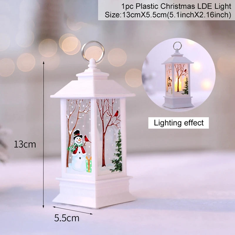 Christmas Lantern Light Decorations for Home Ornaments