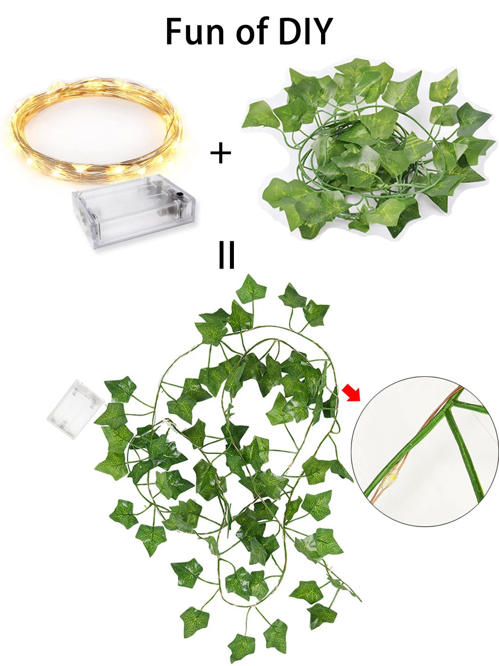 LED String Lights 2M 20LED/ 5M 50LED Maple Leaf Garland Xmas Fairy Lights Decoration