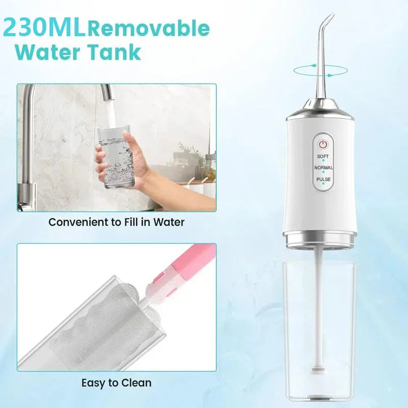 Powerful Oral Irrigation Irrigator Jet Ultrasound Air Ipx7 Waterproof Mouthwash Machine