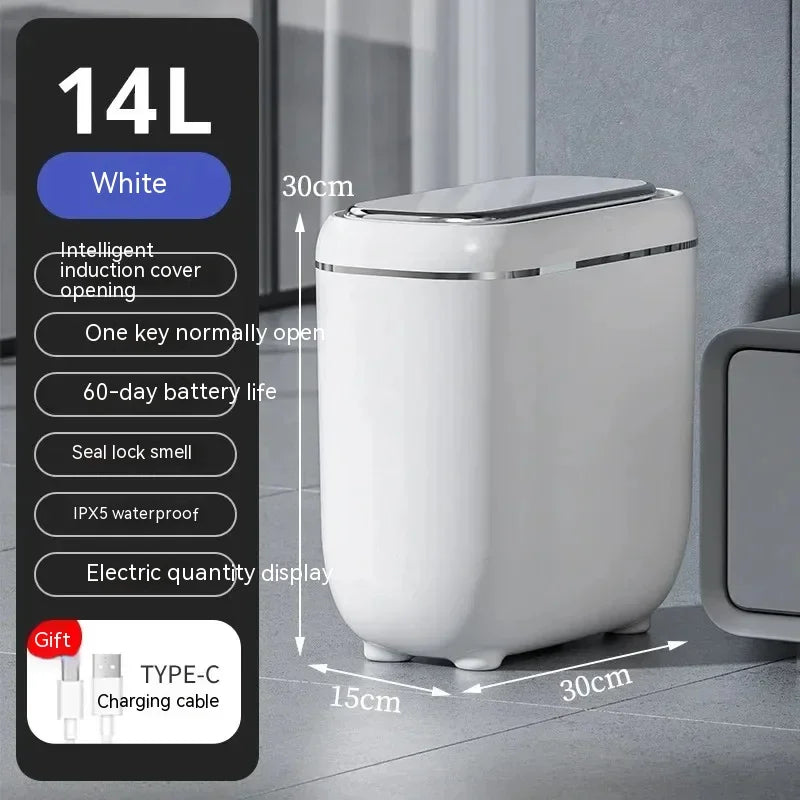 14L Smart Trash Can Automatic Sensor Garbage Can