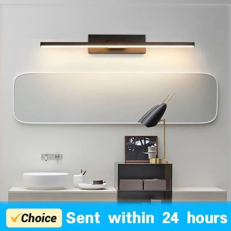 LED Bathroom Mirror Light, Modern Wall Sconce for Bedroom, Aluminum Decoration Lamp