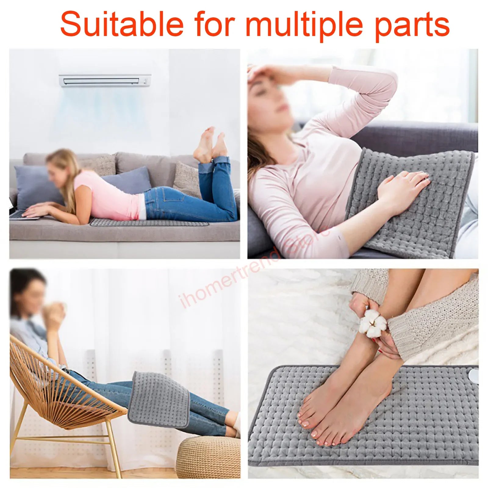 Electric Heating Pad Therapy Physiotherapy Back Pain Relief Cover Leg Blanket Thermal Mat
