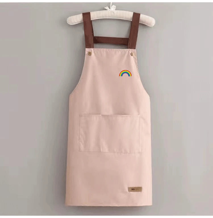 Waterproof and antifouling large pocket pastry work clothes apron