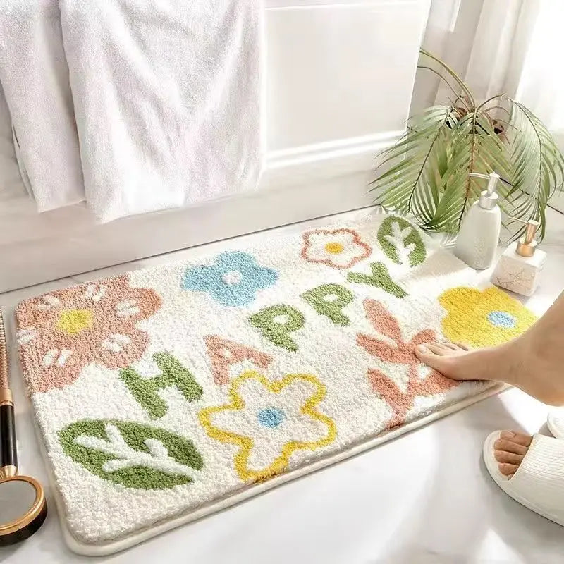 Cute Flower Bathroom Rug (40x60cm)
