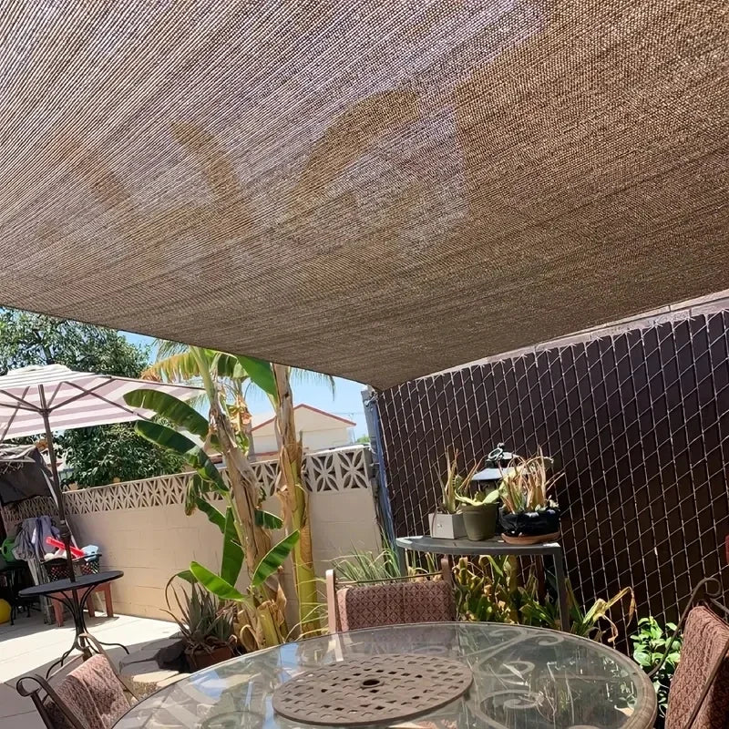 4x5mSunshade net 12 needle coffee sunshade net Home garden succulent UV protection 85-90% Sunshade net