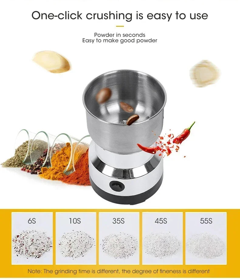 Electric Grinder Multifunctional Home Coffee Grinder Four Edged Blade