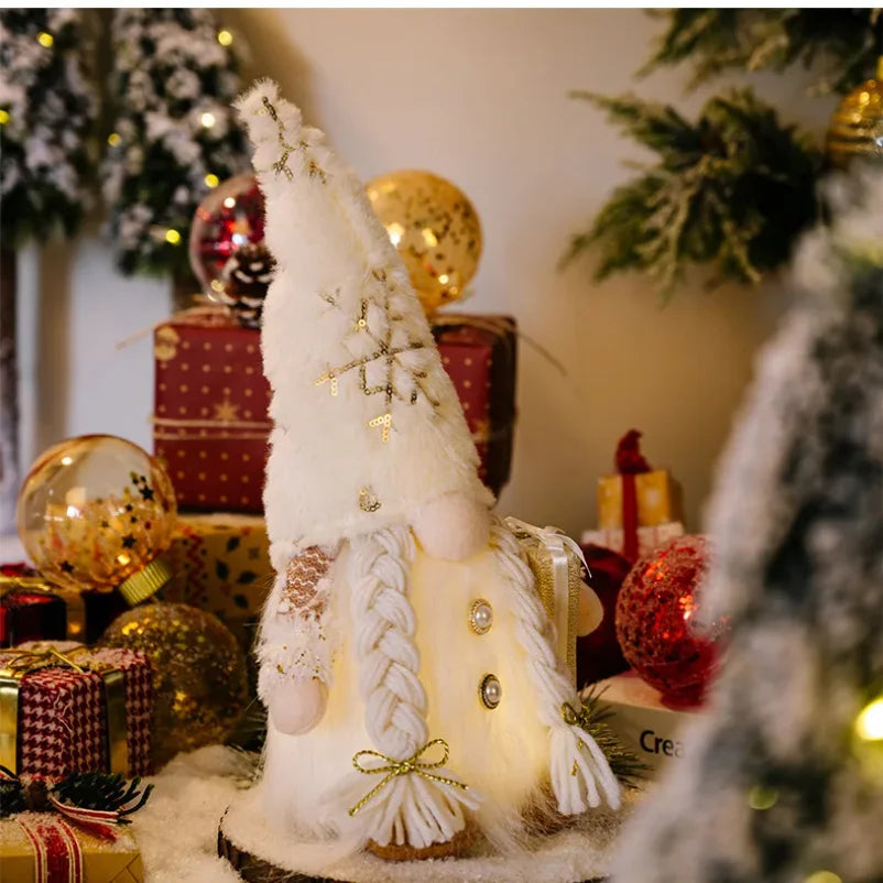 Glowing Christmas Faceless Doll 30cm Tree Decorations 2025 Night Light