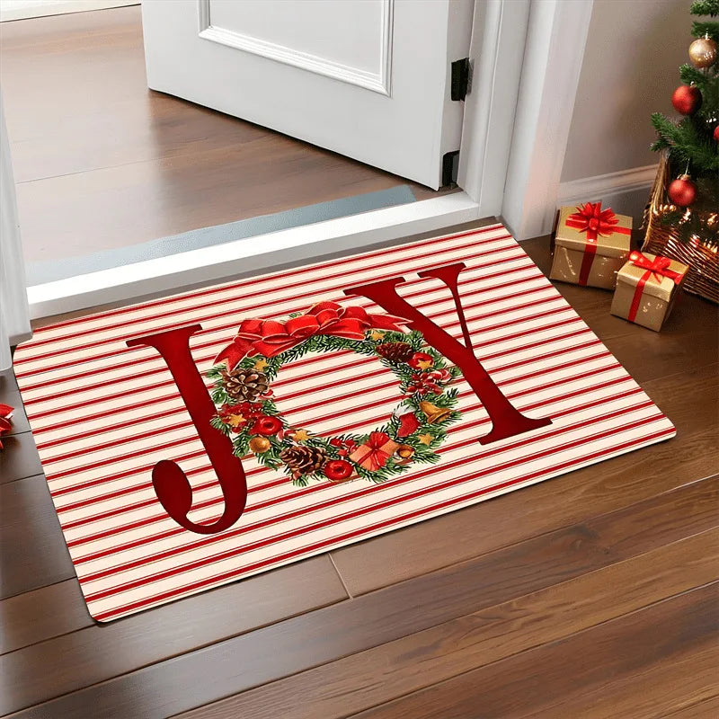 40x60cm Christmas Door Mat Santa Claus Reindeer xmas tree Christmas Floor Mat