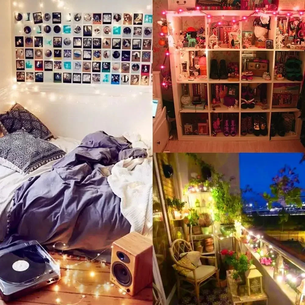 1M 2M 3M 5M 10M 20M 30M Copper Wire LED String lights Holiday lighting Fairy Garland