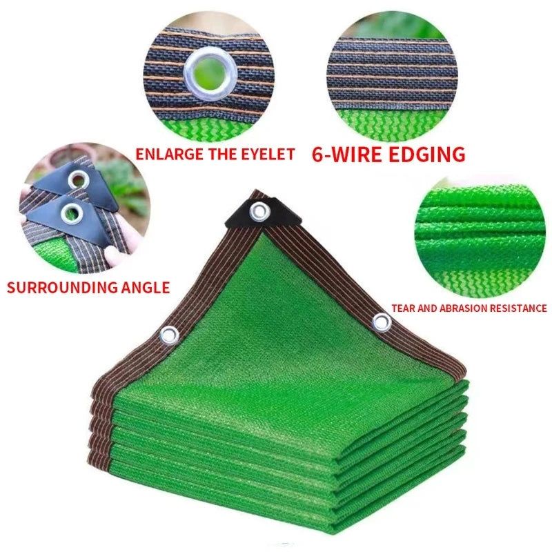 4x5mSunshade net 12 needle coffee sunshade net Home garden succulent UV protection 85-90% Sunshade net