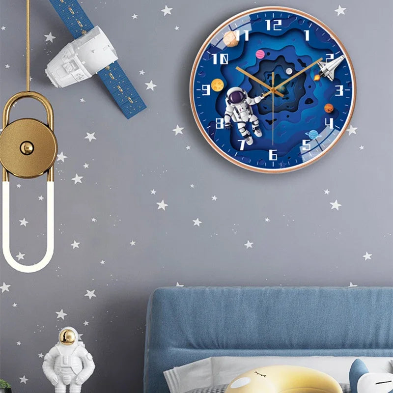 Kids Silent Wall Clock 20cm/8in