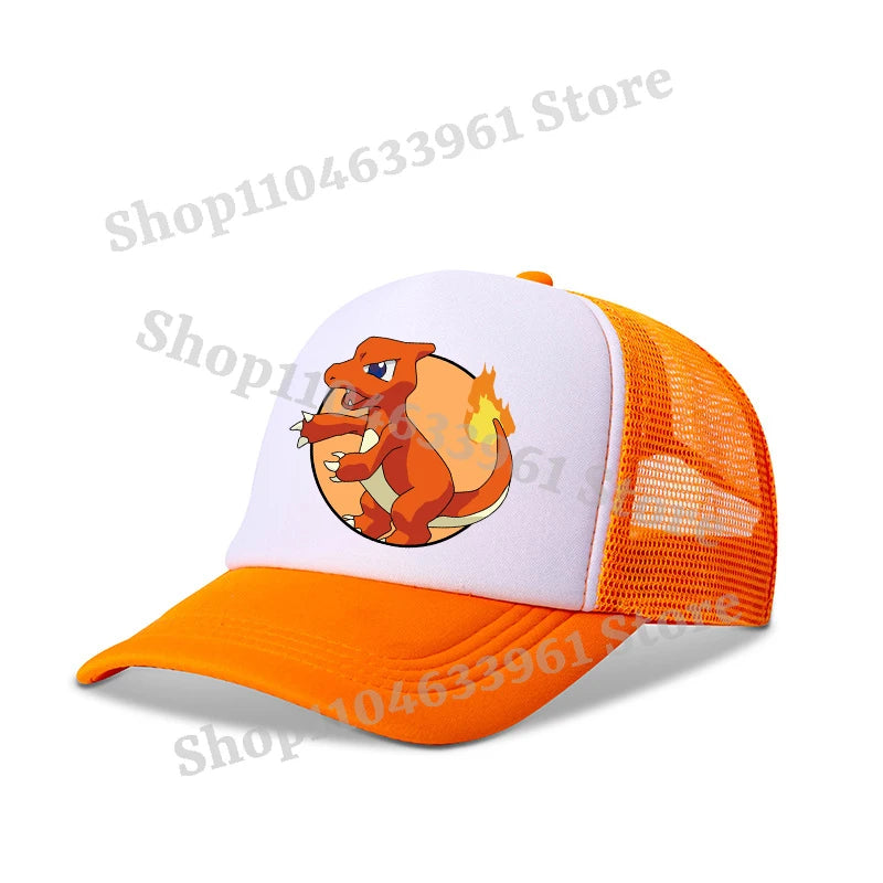 Baseball Caps Kawaii Anime Figures Hats Summer Outdoor Parent Child Gift