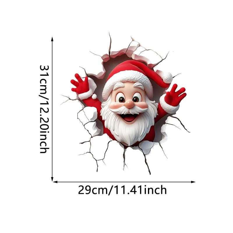 Christmas Santa Toilet Sticker Christmas Party Decoration Navidad Natal New Year Gift