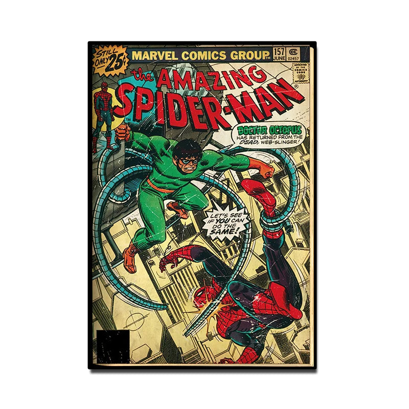 Retro Marvel Super Hero Wall Art
