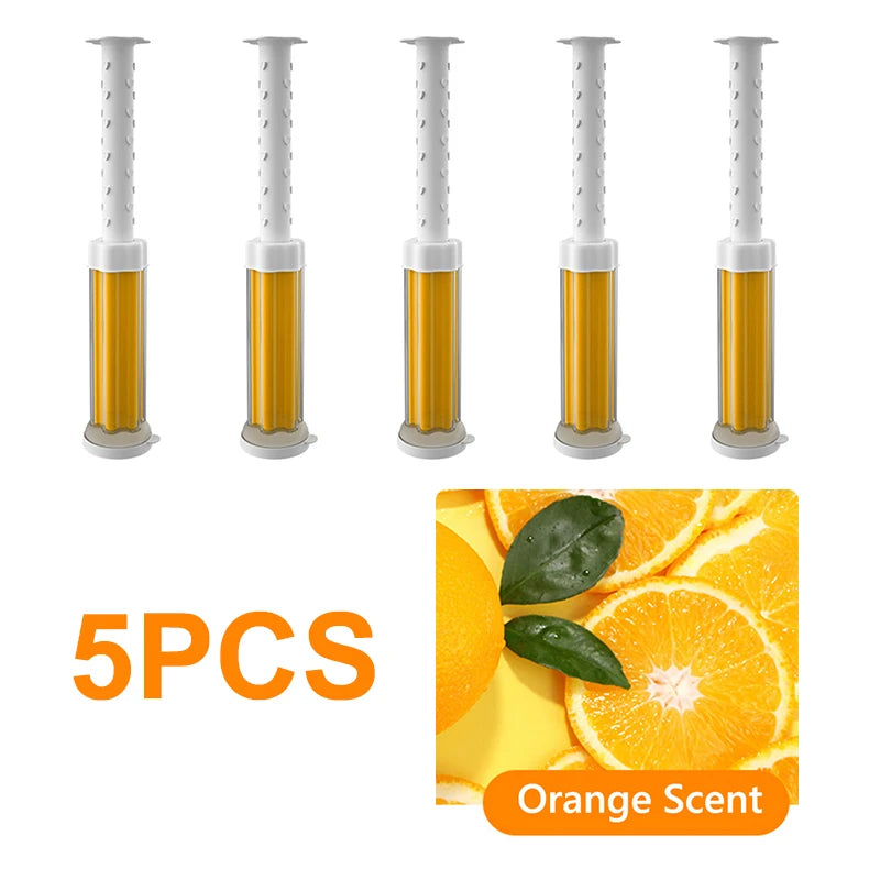 5pcs/Set Flower Aromatic Toilet Cleaner Gel Deodorant Air Freshener