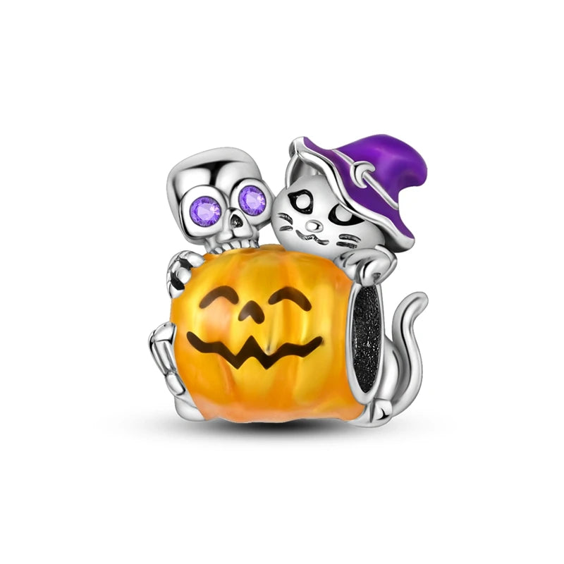 925 Silver Halloween Boutique Pendant Fit Original Bracelet Charm Necklace