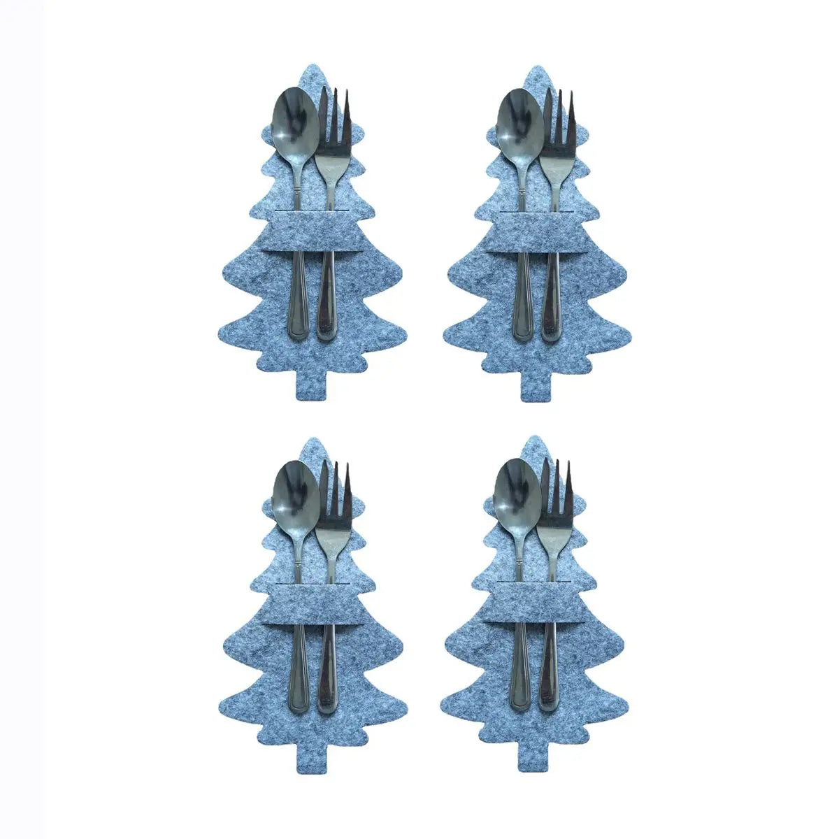 Christmas Knife and Fork Holder Pocket Cutlery Bag Non-woven fabric Cookware Organizer