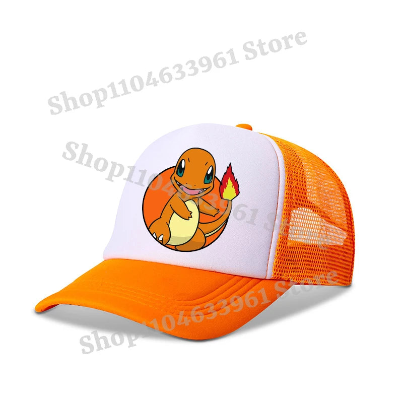 Baseball Caps Kawaii Anime Figures Hats Summer Outdoor Parent Child Gift